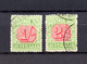 Australia 1909 Postage Due/Tax Shilling Stamps  (Michel 37/38) Nice Used - Strafport