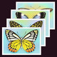 Liberia 2022 Stationery Cards MNH Butterflies Set Of 4 Cards 100% Recycled Paper - Liberia