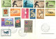 Lot 3 Extra Size Postcards SAN MARINO Atypical 13 X 19 Cm Multi Nice Franking Stamps Local Motifs Sports & Fauna Topical - Oblitérés