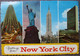 USA UNITED STATES NEW YORK LIBERTY STATUE HARBOUR MULTI VIEW ANSICHTSKARTE CARTOLINA POSTCARD PC CP AK CARTE POSTALE - Buffalo