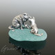 Ancienne Figurine Miniature Chat Chaton Argent Sterling Massif 925 Sujet Vitrine - Animals