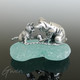 Ancienne Figurine Miniature Chat Chaton Argent Sterling Massif 925 Sujet Vitrine - Dieren