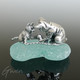Ancienne Figurine Miniature Chat Chaton Argent Sterling Massif 925 Sujet Vitrine - Animaux