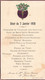 Menu - Diner De 7 Janvier 1928 - Mariage De Mlle Jeanne Passerat Et Mr Marcel Bussel - Menú