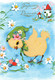 Delcampe - Lot De 4 Cp Joyeuses Paques - Poussin En Relief Avec Texture - Easter