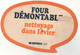 Magnet Publicitaire En Carton Four Démontable Nettoyage Dans L'évier De Dietrich Gaz - Format : 22x14.5 Cm - Advertising