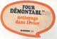 Magnet Publicitaire En Carton Four Démontable Nettoyage Dans L'évier De Dietrich Gaz - Format : 22x14.5 Cm - Reclame