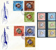 Jordanien, Jordan 1965 Russian Cosmonauts / Space 2x FDC + Stamps, Imperf. - Azië
