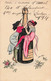 CPA Illustrateur Xavier Sager - Champagne - Femmes Escaladant Une Bouteille De Champagne - Prospérité Et Bonheur - Sager, Xavier