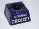 *ANCIEN ENCRIER CERAMIQUE BLEU 2 FOUR PUBLICITE COGNAC CROIZET PUB COLLECTION  E - Tintenfässer