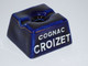 Delcampe - *ANCIEN ENCRIER CERAMIQUE BLEU 2 FOUR PUBLICITE COGNAC CROIZET PUB COLLECTION  E - Inkwells