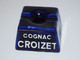 Delcampe - *ANCIEN ENCRIER CERAMIQUE BLEU 2 FOUR PUBLICITE COGNAC CROIZET PUB COLLECTION  E - Encriers