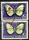 Errors Romanua 1956 MI 1586 Printes With Butterfly Wings Displaced From The Frame, Butterfly Displaced  In Im Butterfly - Errors, Freaks & Oddities (EFO)