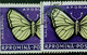 Errors Romanua 1956 MI 1586 Printes With Butterfly Wings Displaced From The Frame, Butterfly Displaced  In Im Butterfly - Errors, Freaks & Oddities (EFO)