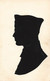 CPA Silhouette - Homme à Chapeau Plat - Militaire - Calot - Silhouette - Scissor-type