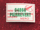 Vignette P.T.T. Le Code Postal Surchargé Pierrevert 04 -☛Erinnophilie,stamp,Timbre,Label,Sticker-Aufkleber-Bollo-Viñeta - Zipcode