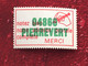 Vignette P.T.T. Le Code Postal Surchargé Pierrevert 04 -☛Erinnophilie,stamp,Timbre,Label,Sticker-Aufkleber-Bollo-Viñeta - Codice Postale