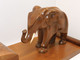 Delcampe - *DECO BUREAU ART DECO BOIS NOYER BOITE A CIGARETTES CIGARES ELEPHANT CADEAU  E - Art Nouveau / Art Déco