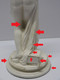 Delcampe - *STATUE CERAMIQUE ITALIENNE VENUS ITALIQUE Signée CANOVA Sur Socle COLLECTION  E - Zonder Classificatie