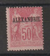 Alexandrie 1899-1900 Sage Surchargé 14, 1 Val * Charnière MH - Nuevos