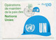 MC 076209 - UNITED NATIONS - United Nations Peace-Keeping Operations - Tarjetas – Máxima