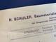 Facture Ancienne ESCH-SUR-ALZETTE 1913 SCHULER Baumaterialien  Luxembourg Prospectus - Luxembourg