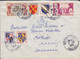 France REIMS-GARE Marne 1953 Cover Lettre AARHUS Denmark Tour De France Vétérinaire D'Alfort ERROR Variety !! - Cartas & Documentos