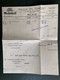 LETTRE TP PAIX 50c Perforé VOC OBL.MEC.18 XI 37 LYON PREFure RHONE (69) VACUUM OIL COMPANY + 3 FACTURES - Covers & Documents