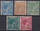 1878-203 CUBA SPAIN ESPAÑA 1878 ALFONSO XII 5c - 1pta MH - NO GUM (NO 10c). - Prephilately