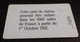 FRANCE -CINECARTE - Nous Irons Tous Au Cinéma "  - Tir 500 EX  DU 04/1992 - Kinokarten