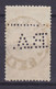 Belgium Perfin Perforé Lochung 'B.A.' 1893 Mi. 58, 1 Fr. Leopold II. Stamp BRUXELLES Cancel (2 Scans) - 1863-09