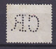 Belgium Perfin Perforé Lochung 'CR' 1884 Mi. 53, 10c. Leopold II. Stamp (2 Scans) - 1909-34