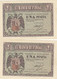 CRBP0001 PAREJA CORRELATIVA BILLETES ESPAÑA 1 PESETA 1938 SC- 45 - 1-2 Pesetas