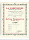 LA PARFUMEUSE . ACTION NOMINATIVE DE CENT FRANCS . - Profumi & Bellezza