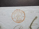 Italien 1860 Faltbrief Mit Inhalt Milano / Milan - Paris Roter Stempel Sardaigne 3 Culoz 3 - Sardinia