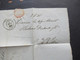 Delcampe - Italien 1850 Faltbrief Ohne Inhalt Torino - Lyon Roter K2 Sard. Pont - De - B. Bartaxe 16 - ...-1850 Voorfilatelie