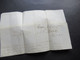 Italien 1855 Faltbrief Mit Inhalt Torino - Lyon Roter K2 Sard. 3 Pont De Beauvoisin Bartaxe - 1. ...-1850 Vorphilatelie