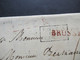 Belgien 1826 Transit Faltbrief Mit Inhalt Roter L1 Brussel Und Ra3 Pays-Bas Par Valenciennes Nach Paris Mit Ank. Stempel - 1815-1830 (Période Hollandaise)