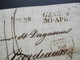 Italien 1831 Faltbrief Mit Inhalt L2 Genova Und Ra3 Italie Par Antibes Genua - Bordeaux  Kleiner Taxstempel Chiffre 8 - ...-1850 Préphilatélie