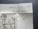 Delcampe - Faltbrief Mit Inhalt 1853 Stempel K1 Milano Und Taxstempel Chiffre 10 / Schwarzer K2 Autr. 2 Briancon 2 Nach Marseille - 1. ...-1850 Vorphilatelie