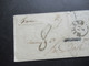 Kleiner Umschlag 1859 Stempel K1 Milano Und Taxstempel Chiffre 8 / Roter K2 Autriche 2 Culoz 2 Nach Paris Par Dole - 1. ...-1850 Vorphilatelie