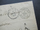 Faltbrief Inhalt 1863 K1 Roma Und Achteckiger Stp. E.Pont 1 S.E. Marseille Diplomatenpost Legation Imperiale Du Bresil - Poststempel