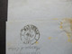 Delcampe - Italien 1861 Civitavecchia - Marseille Roter Stempel K2 E. - Pont 1 Marseille 1 Specimen Marque D'Entrée ??!! - Poststempel