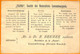 99362 - LUXEMBOURG - Postal History  - ADVERTISING COVER Animals Fauna 1900 - 1895 Adolfo Di Profilo