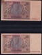 2x 20 Reichsmark 22.1.1929 - Serie Z/J + Z/K - Rote + Braune KN - Reichsbank (DEU-184a) - 20 Mark