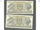 Italia  Repubblica Coppia Banconote Consecutive Del Re 500 Aretusa Decreto 1975 Rare Fds - 500 Lire