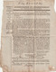 1807 -  Imprimé Plié (instructions) Vers LEMBEYE Auj. Pyrénées Atlantiques - Règne De Napoléon 1er - 1801-1848: Precursors XIX