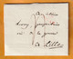 1800 -  Marque Postale 57 DOUAY DOUAI Sur Lettre Pliée Avec Correspondance Vers LILLE, Rue De La Guerre - Taxe 5 - 1801-1848: Voorlopers XIX