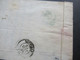 Delcampe - Spanien 1864 Faltbrief Mit Inhalt Stempel K2 Sabadell Barcelona PD Beleg Chiffre Taxe 5 Nach Louviers - Covers & Documents