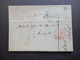 Belgien 1842 Faltbrief Mit Inhalt Roter Stempel K2 Jodoigne U. Belg. 3 VALnes / Blauer Ra1 B3R Und Weitere Stempel!! - 1830-1849 (Belgique Indépendante)